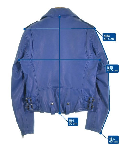 DIESEL（ディーゼル）ライダース 青 サイズ:S レディース/2200642181237