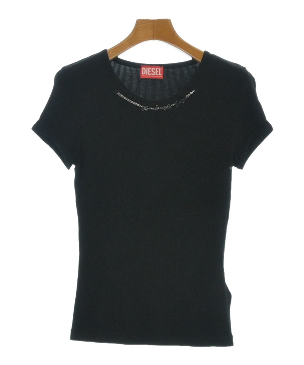 DIESEL ディーゼル Tシャツ・カットソー レディース 【古着】【中古】 DIESEL（ディーゼル）Tシャツ・カットソー 黒 サイズ:S レディース