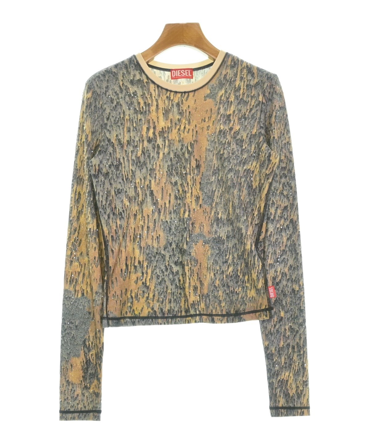 DIESEL ディーゼル Tシャツ・カットソー ベージュ 0124924N0134 DIESEL｜ディーゼルのTシャツ/カットソー（ベージュ系）通販