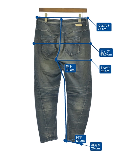 DIESEL（ディーゼル）デニムパンツ 青 サイズ:25(S位) レディース/2200613140010