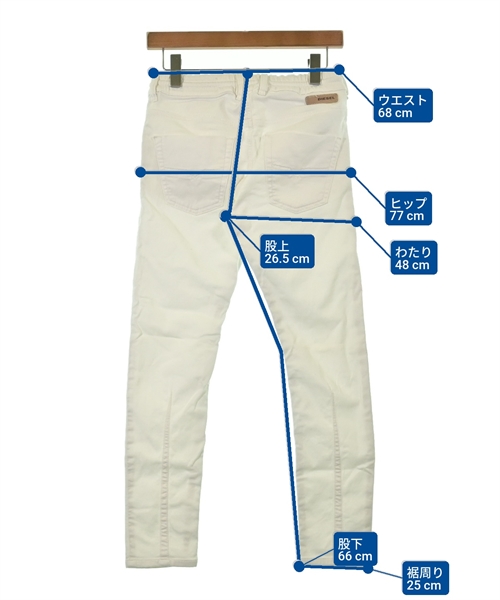 DIESEL（ディーゼル）チノパン 白 サイズ:23(XS位) レディース/2200626319076