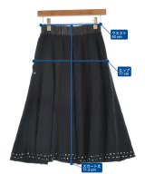 DIESEL（ディーゼル）ひざ丈スカート 黒 サイズ:XS レディース/2200628934048