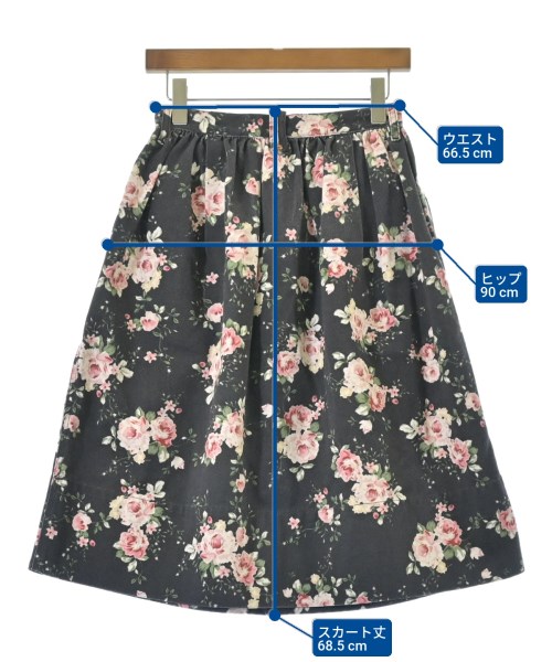 DIESEL（ディーゼル）ひざ丈スカート 黒 サイズ:26(M位) レディース/2200628934055