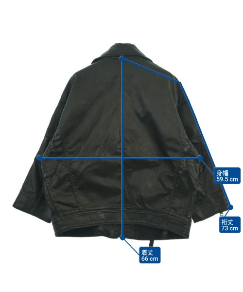 DIESEL（ディーゼル）ライダース 黒 サイズ:XS レディース/2200632817023