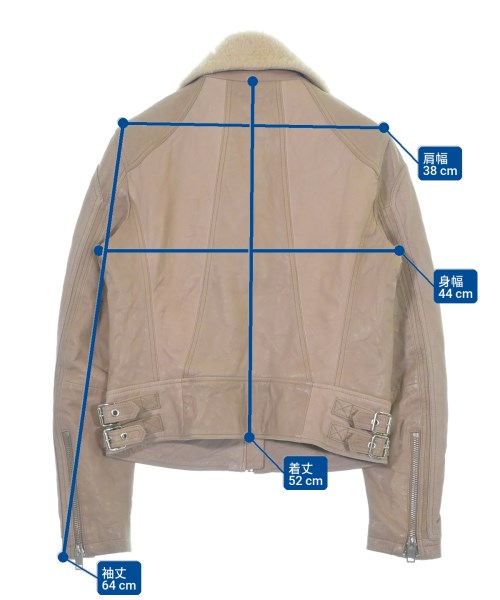 DIESEL（ディーゼル）ライダース ベージュ サイズ:S レディース/2200632709038