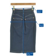 DIESEL（ディーゼル）ひざ丈スカート 紺 サイズ:23(XS位) レディース/2200606293037