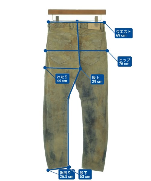 DIESEL（ディーゼル）デニムパンツ グレー サイズ:23(XS位) レディース/2200604941039
