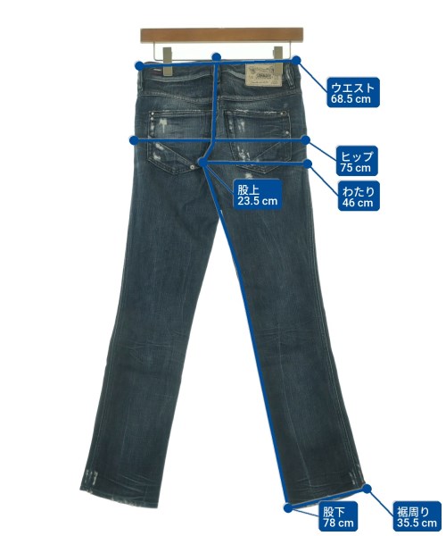 DIESEL（ディーゼル）デニムパンツ 紺 サイズ:24(S位) レディース/2200604941046