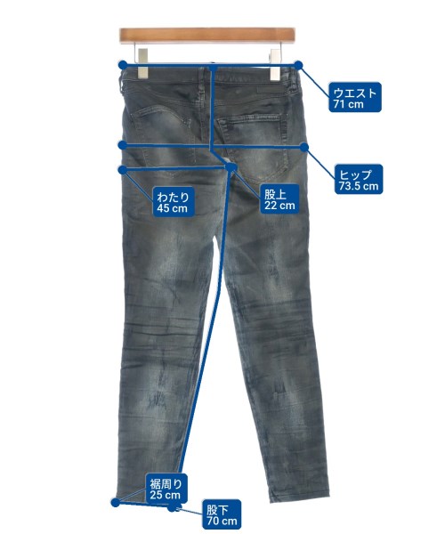 DIESEL（ディーゼル）デニムパンツ 黒 サイズ:25(S位) レディース/2200618777037