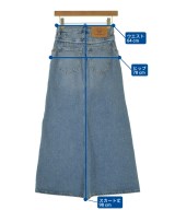 DIESEL（ディーゼル）ロング・マキシ丈スカート 青 サイズ:23(XS位) レディース/2200670850181