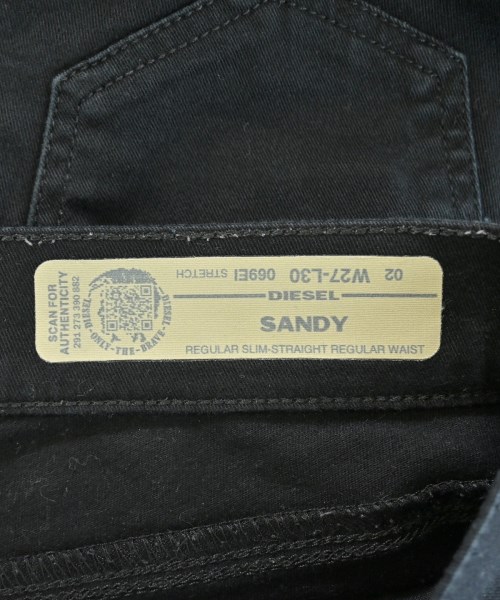 DIESEL（ディーゼル）デニムパンツ 黒 サイズ:27(M位) レディース/2200669771121