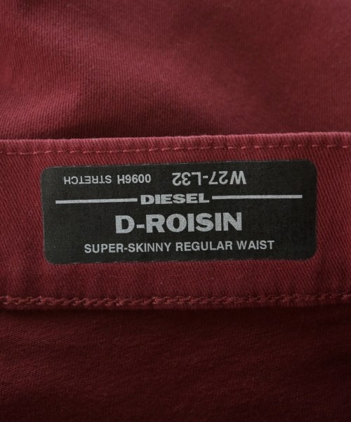 DIESEL（ディーゼル）デニムパンツ 赤 サイズ:27(M位) レディース/2200669771152