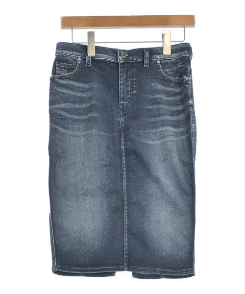 DIESEL(ディーゼル)ひざ丈スカート 紺 サイズ:27(M位)/2200669771251