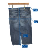 DIESEL（ディーゼル）ひざ丈スカート 紺 サイズ:27(M位) レディース/2200669771251