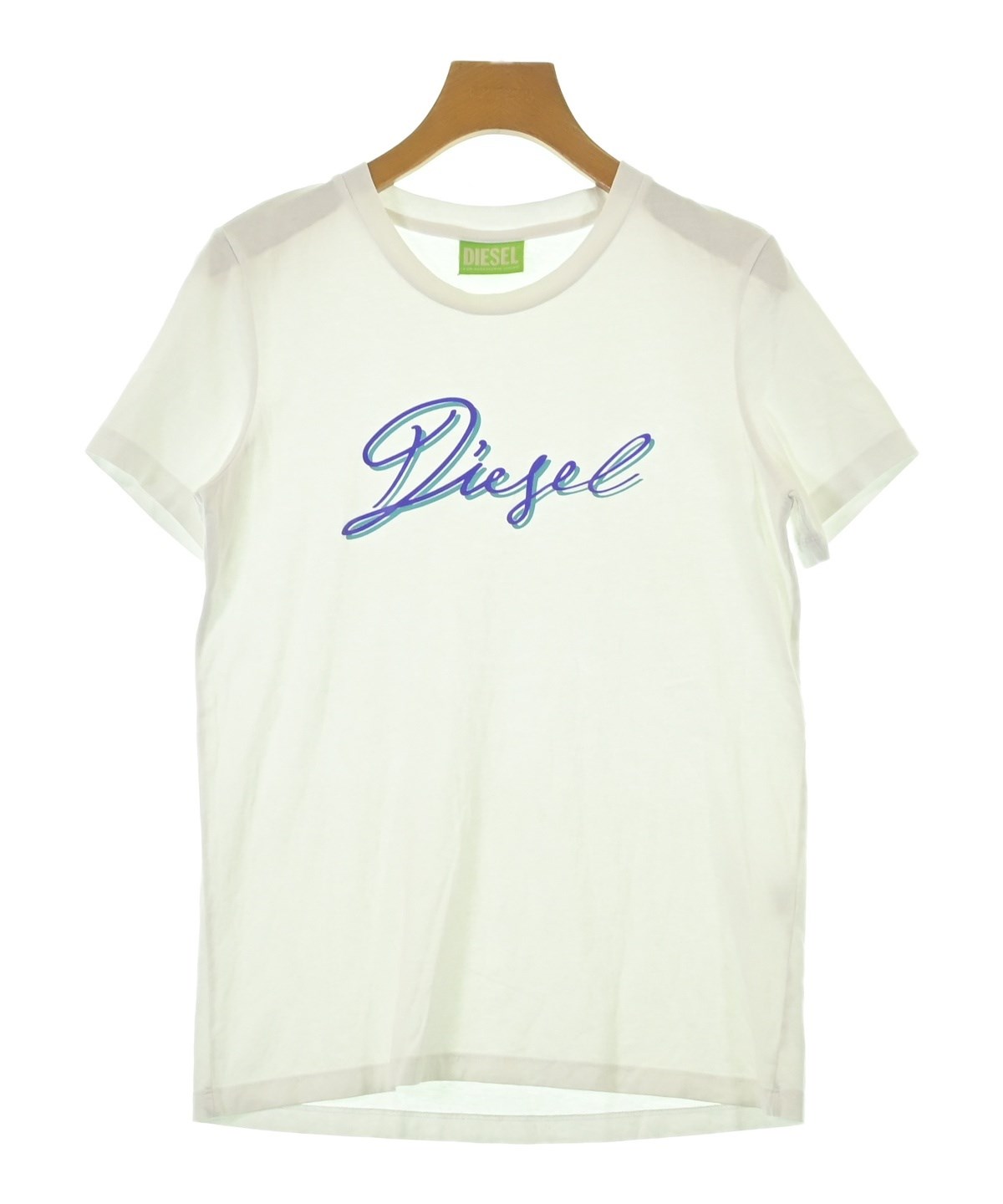 DIESEL ディーゼル Tシャツ・カットソー S 白 【古着】【中古】【送料無料】 DIESEL - DIESEL ディーゼル Tシャツ・カットソー S 白 【古着】【中古