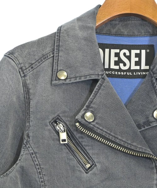 DIESEL（ディーゼル）ライダース グレー サイズ:XS レディース/2200669470055