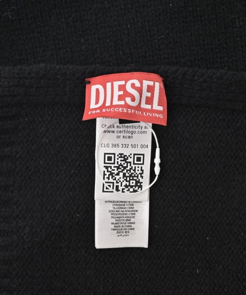 DIESEL（ディーゼル）マフラー 黒 サイズ:- レディース/2200676056051