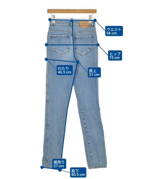 DIESEL（ディーゼル）デニムパンツ 青 サイズ:25(S位) レディース/2200696233036