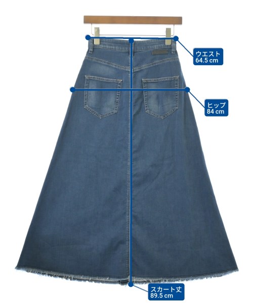 DIESEL（ディーゼル）ロング・マキシ丈スカート 紺 サイズ:23(XS位) レディース/2200695581091