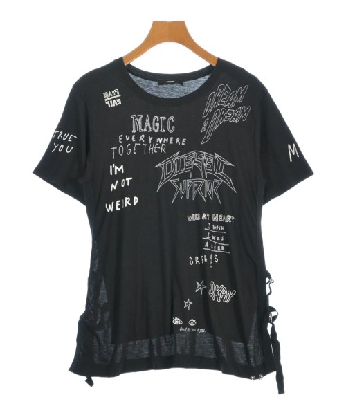 DIESEL(ディーゼル)Tシャツ・カットソー 黒 サイズ:XS/2200698732100