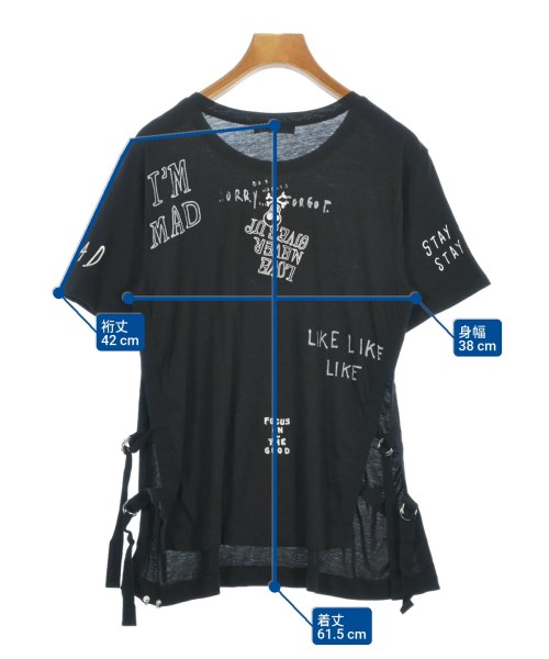 DIESEL（ディーゼル）Tシャツ・カットソー 黒 サイズ:XS レディース/2200698732100