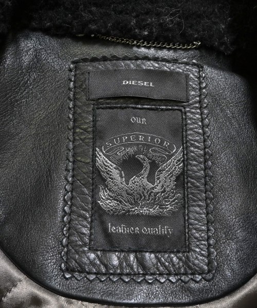 DIESEL（ディーゼル）ライダース 黒 サイズ:S レディース/2200655907015