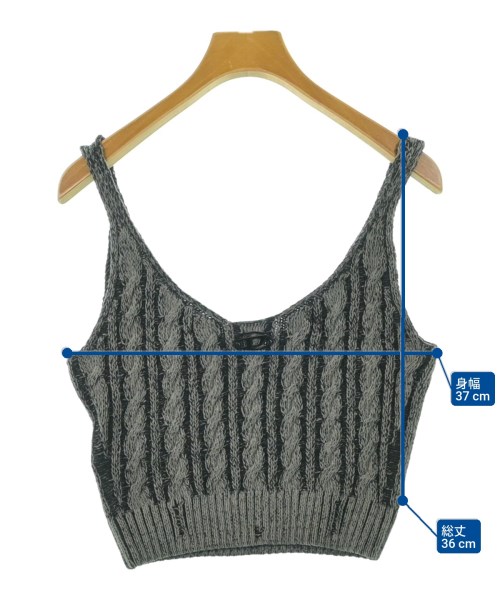 DIESEL（ディーゼル）ベスト グレー サイズ:M レディース/2200651097093