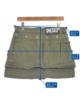 DIESEL（ディーゼル）ミニスカート カーキ サイズ:29(L位) レディース/2200649918058