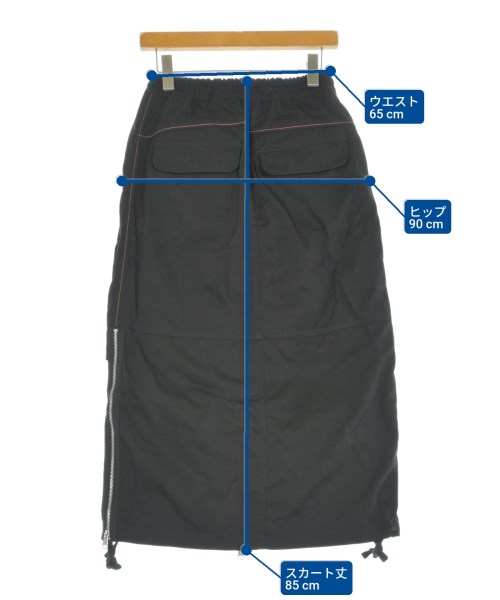 DIESEL（ディーゼル）ロング・マキシ丈スカート 黒 サイズ:26(M位) レディース/2200653666150