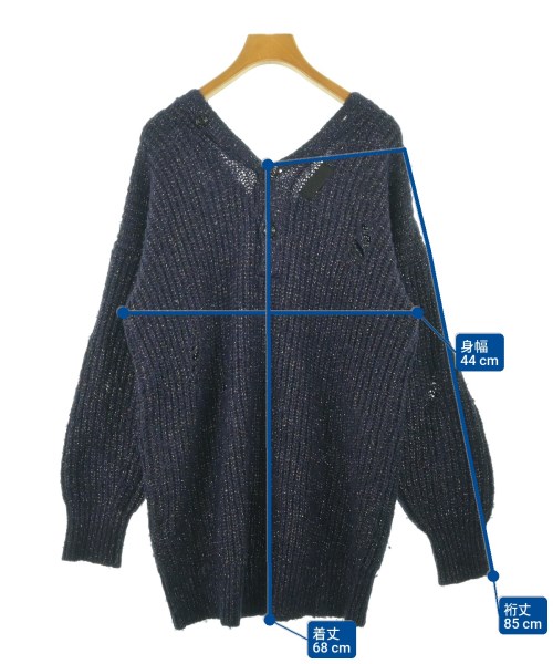 DIESEL（ディーゼル）カーディガン 紺 サイズ:XXS レディース/2200659125019