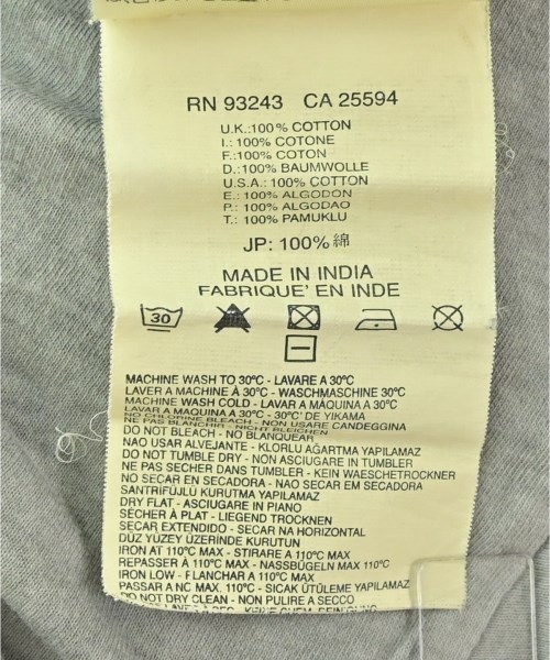 DIESEL（ディーゼル）Tシャツ・カットソー グレー サイズ:S メンズ/2200625981090