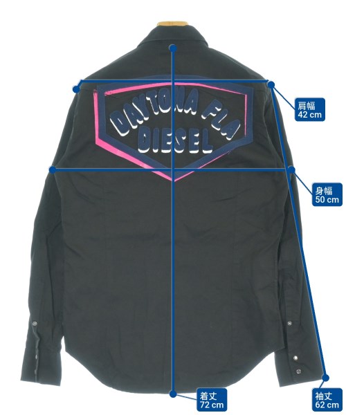 DIESEL（ディーゼル）カジュアルシャツ 黒 サイズ:S レディース/2200625981199