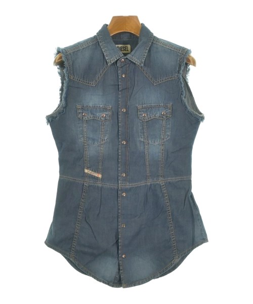DIESEL(ディーゼル)カジュアルシャツ 青 サイズ:XS/2200625981496