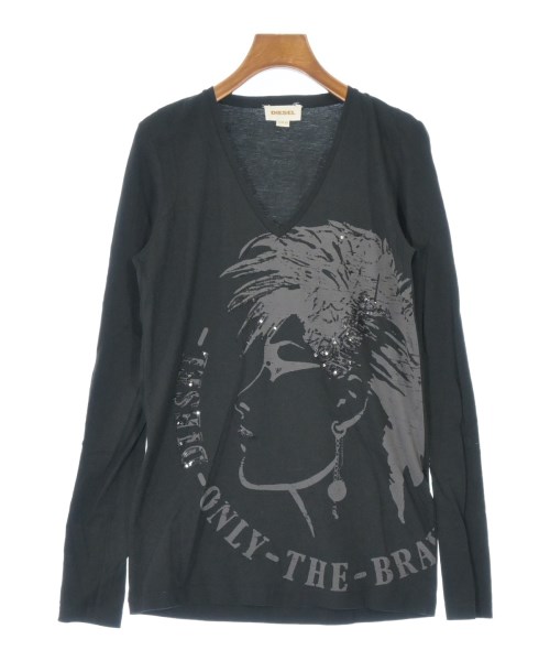 DIESEL(ディーゼル)Tシャツ・カットソー 黒 サイズ:XS/2200625981946