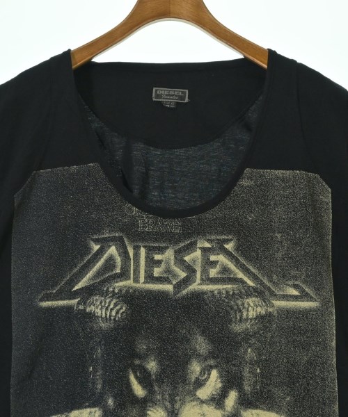 DIESEL（ディーゼル）Tシャツ・カットソー 黒 サイズ:XS レディース/2200626459093