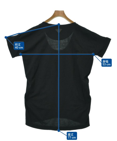 DIESEL（ディーゼル）Tシャツ・カットソー 黒 サイズ:XS レディース/2200626459093