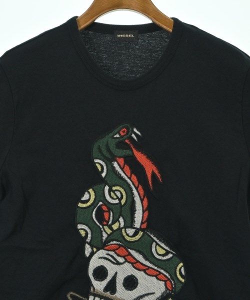 DIESEL（ディーゼル）Tシャツ・カットソー 黒 サイズ:XS レディース/2200626459147