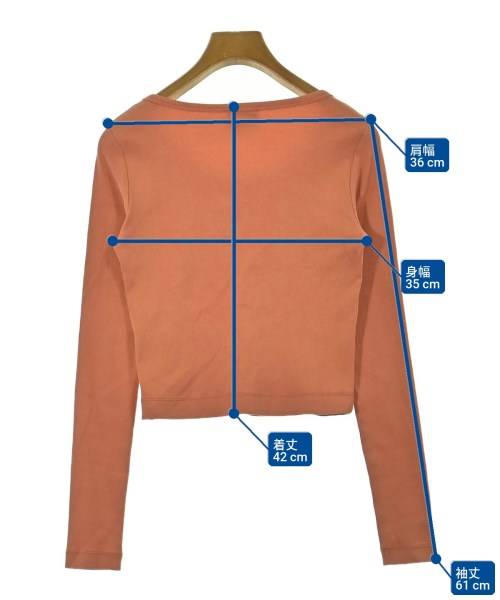 DIESEL（ディーゼル）Tシャツ・カットソー オレンジ サイズ:M レディース/2200660407050