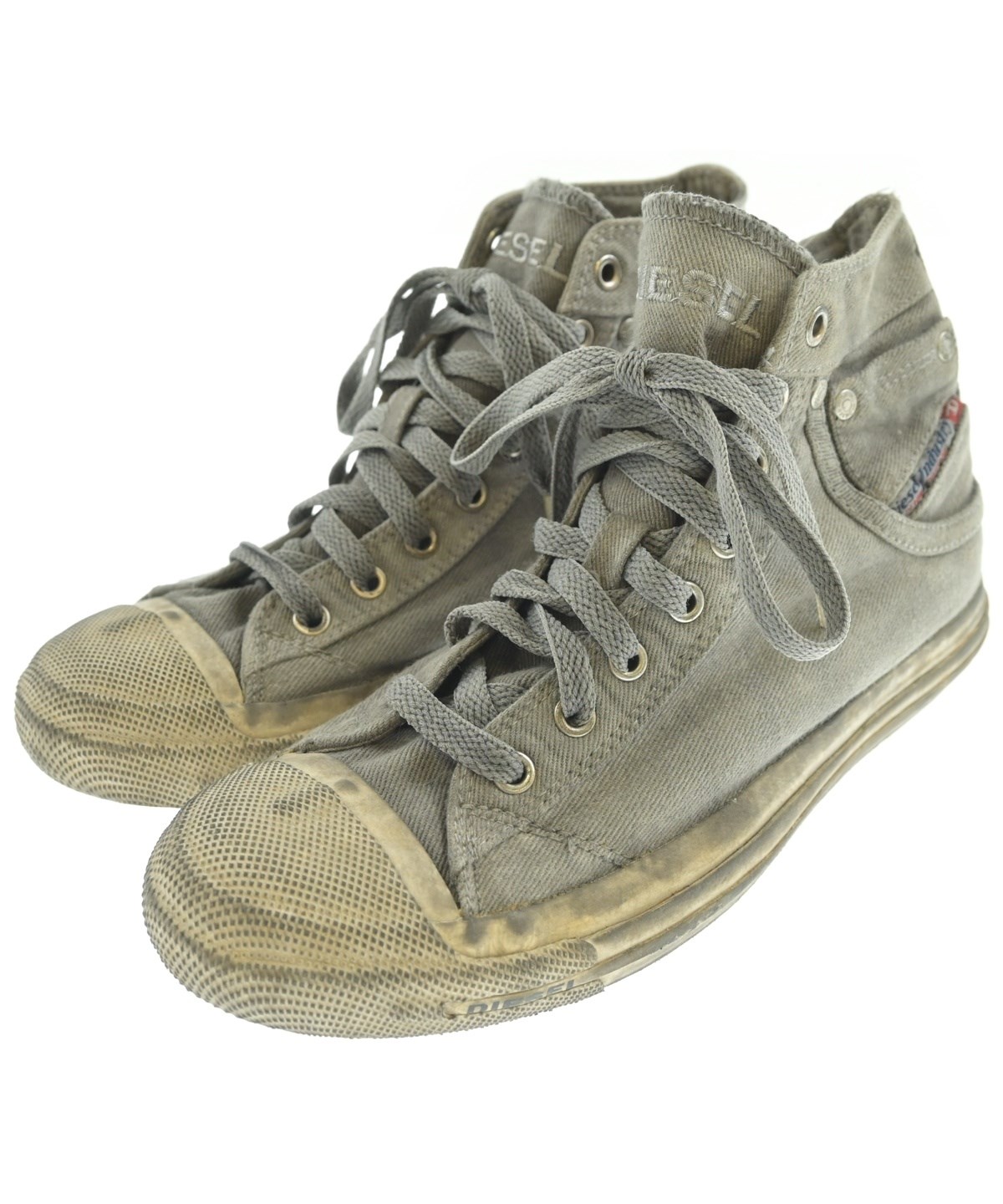 DIESEL（ディーゼル）スニーカー グレー サイズ:25.5cm レディース 