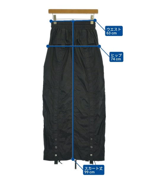 DIESEL（ディーゼル）ロング・マキシ丈スカート 黒 サイズ:38(M位) レディース/2200655703440
