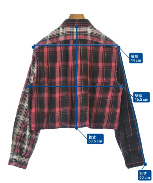 DIESEL（ディーゼル）カジュアルシャツ 赤 サイズ:XS レディース/2200662204053