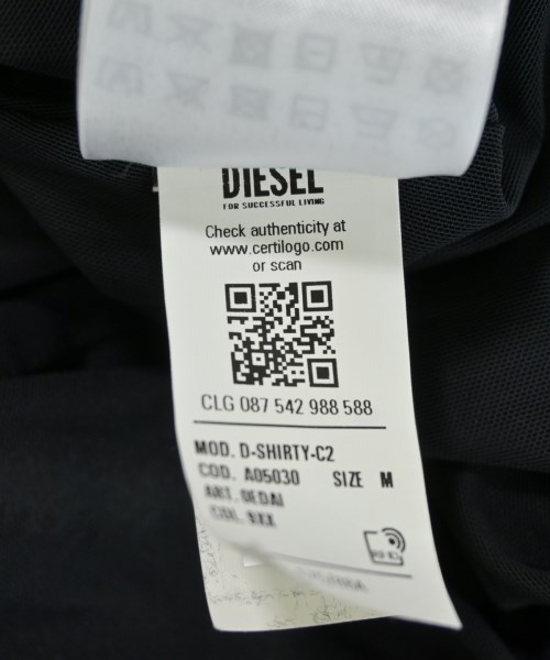 DIESEL（ディーゼル）シャツワンピース 黒 サイズ:M レディース/2200709164012
