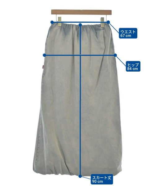 DIESEL（ディーゼル）ロング・マキシ丈スカート グレー サイズ:XS レディース/2200716489085