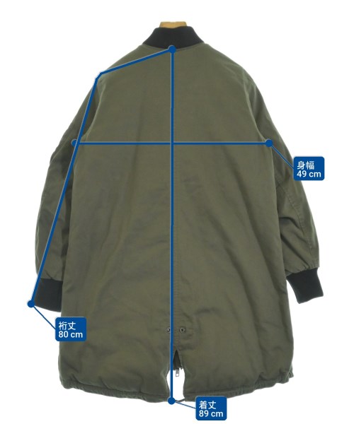 DIESEL（ディーゼル）モッズコート カーキ サイズ:XXS レディース/2200647951026