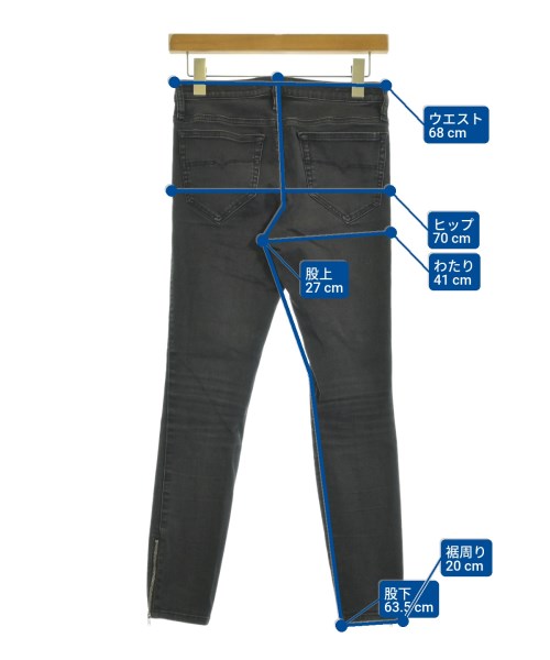 DIESEL（ディーゼル）デニムパンツ 黒 サイズ:26(M位) レディース/2200640487089