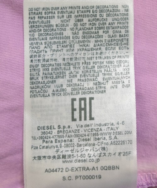 DIESEL（ディーゼル）ワンピース ピンク サイズ:F レディース/2200648236016