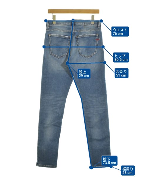 DIESEL（ディーゼル）デニムパンツ 青 サイズ:29(L位) レディース/2200653416021