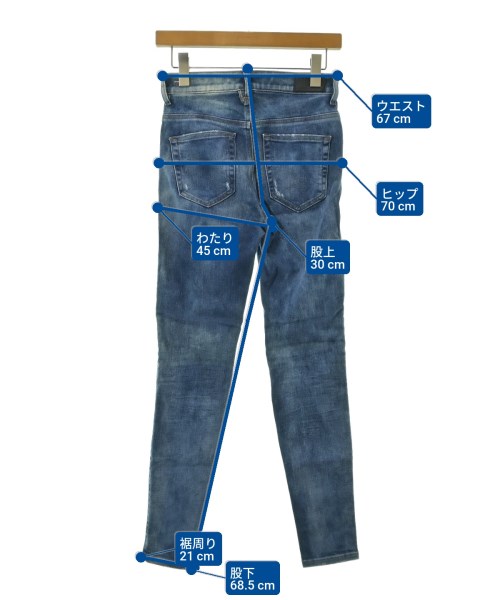 DIESEL（ディーゼル）デニムパンツ 青 サイズ:25(S位) レディース/2200647846032