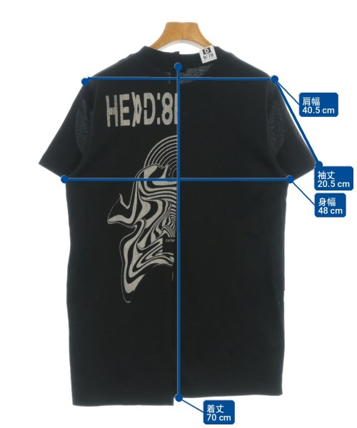 DIESEL（ディーゼル）Tシャツ・カットソー 黒 サイズ:XS レディース/2200709695042