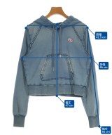 DIESEL（ディーゼル）パーカー 青 サイズ:M レディース/2200664983031
